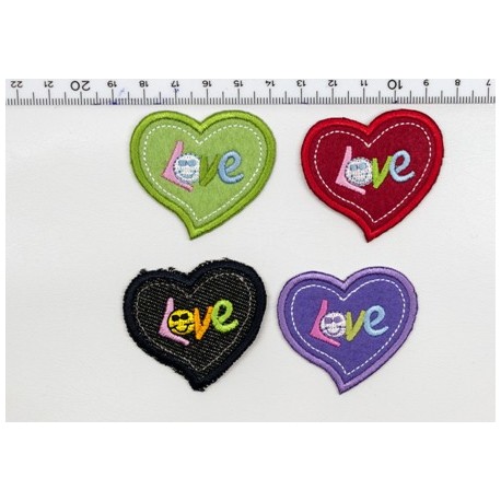 Θερμοκολλητική καρδιά "love"