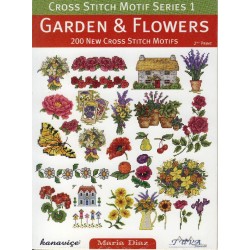 Βιβλίο με σχέδια κεντήματος κήπος & λουλούδια