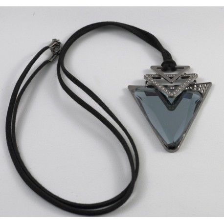 Κολιέ τρίγωνη πέτρα(84608-1)