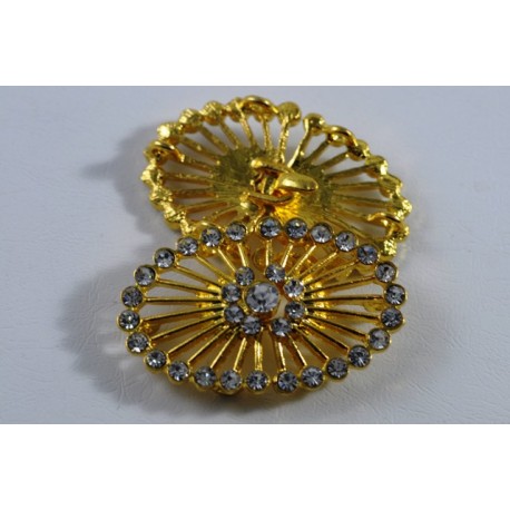 Κούμπωμα χρυσό-στράς