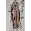 Πλεκτή ονειροπαγίδα με κρύσταλλο χαλαζία